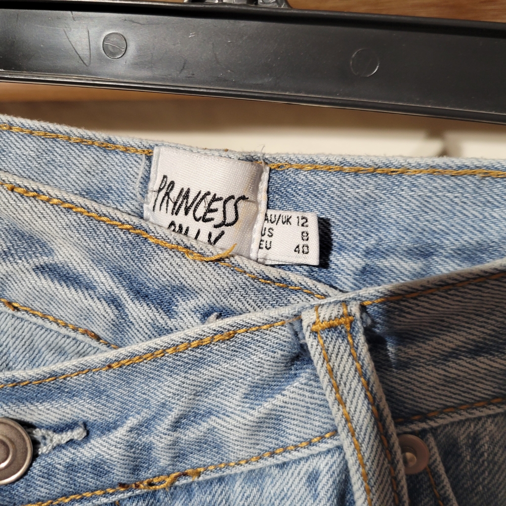 Princess Polly Light Blue Denim Jeans
